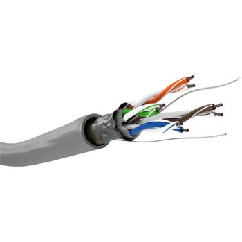 Cable de red Goobay 68706 100 m Cat5e F/UTP (FTP) Gris