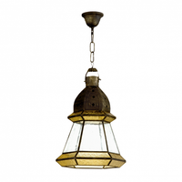 mi lampara - colgante doble 1l marronmarron cilind 5040reg