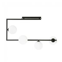 plafon de techo ventara opal 4 luces