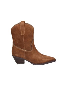 Botines Cowboy De Tacón Eva Paris 27921 Marrones 36