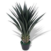 planta artificial con maceta de yuca 90 cm verde dec021910