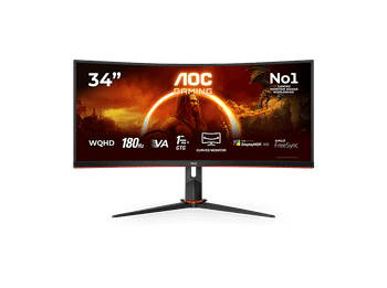 Monitor gaming - AOC CU34G2XP/BK, 34