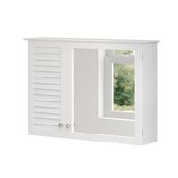 armario con espejo para bano riad 68 x 48 cm con 2 puertas vicco