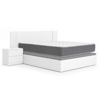 pack cabecero con dos mesitas len canape abatible con colchon aurea 150 x 190 cm