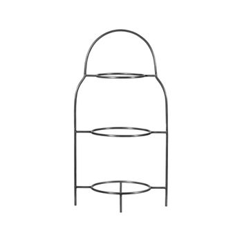 Soporte plano de acero inoxidable gris