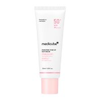 medicube cosmetica facial pdrn pink tone up sun cream spf50 crema facial protectora