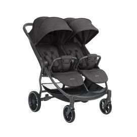 Carrito gemelar Happy 2 Gris Oscuro 2024