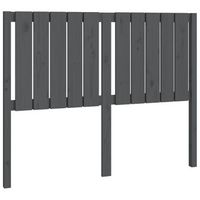 cabecero cama mueble de dormitorio de cama madera maciza de pino 1255 x 4 x 100 cm gris m020005501