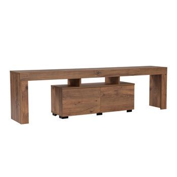 Mueble Tv Con Armarios De Madera De 180 Cm Juxe