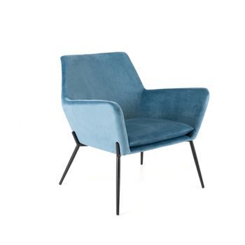 Gin - Sillón De Terciopelo Azul
