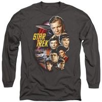 star trek camiseta manga larga classic crew para mujer