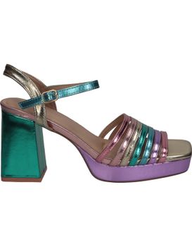 Sandalias Con Tacón Polka 351 Multicolor 37