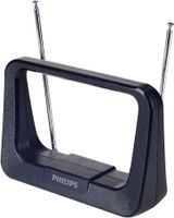 philips antena para television digital - antena amplficadora de senal portatil filtro 4g 28 db uhfvhffm facil instalacion con filtro de reduccion de ruido color negro