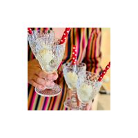 copa de vino 20 cl x6 vidrio prensado transparente