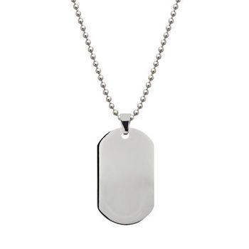 Etiqueta de perro colgante incl. cadena de bolas de acero inoxidable