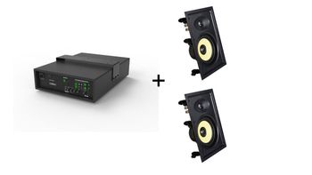 Vivolink Audiopack Subwoofer + 2 x premium in-wall speakers (Limited Bundle Pack Offer) Negro Alámbrico 110 W