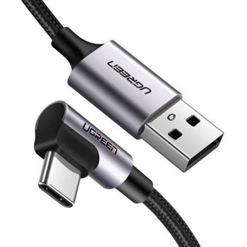 Cable USB Ugreen 50942 2 m USB A a USB C negro ángulo recto