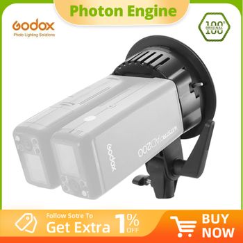 Godox AD-B2 Bowens Mount 2 en 1 tubos Soporte de cabezal de luz para flash portátil AD200