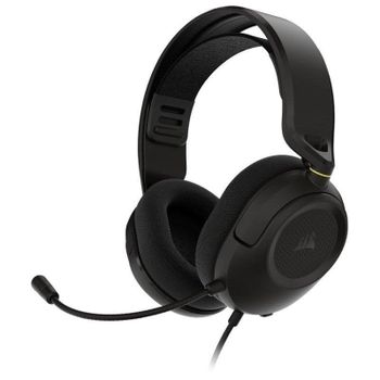 Auriculares Corsair HS35 v3 con cable jack 3,5 mm para gaming, micrófono omnidireccional, color carbón
