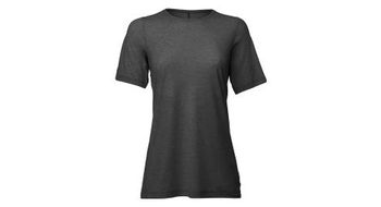 Camisa de manga corta elevate 7mesh para mujer negra