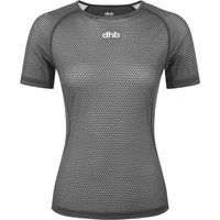 dhb womens lightweight mesh short sleeve baselayer black