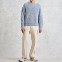 wax london wilde crewneck waffle-knit jumper - m