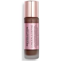 makeup revolution base de maquillaje conceal define foundation - f18 para mujer