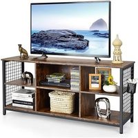 costway mueble de tv de 65 pulgadas para sala de estar 140 x 40 x 63 cm