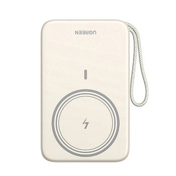 Ugreen PB566 30 W 74Wh 20000mAh Poder Bank Inalámbrico Magnético Viene con Cable USB-C Batería Externa con 2 Entradas y