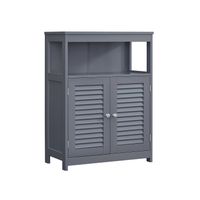 gabinete de madera para bano gris