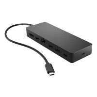 hub usb-c hp universal multi puerto negro 7 puertos hdmi 4k displayport lan 65w