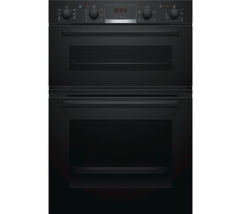 BOSCH MBS533BB0B Electric Double Oven - Black, Black