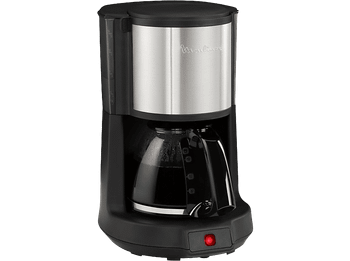 Cafetera de goteo - Moulinex FG370811 Subito Select, 10-15 Tazas, 1.25 l, Función mantenimiento caliente, Sistema antigoteo, Negro