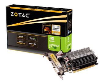 TARJETA GRAFICA ZOTAC GEFORCE GT 730 ZONE EDITION | 4GB | GDDR3