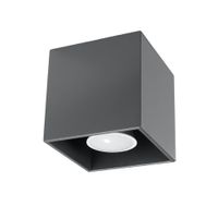 lampara de techo antracita aluminio alt 10 cm