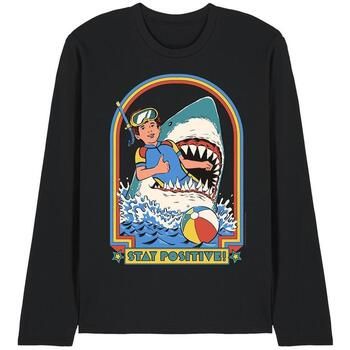 Steven Rhodes Camiseta manga larga Stay Positive para mujer