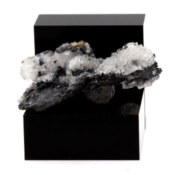 Sphalerita + Calcita - Piedra Natural De Kosovo, Kosovska Mitrovica - Mineral Multicolor, Colección De Michel Jouty | 359.3 Cts - Certificado De