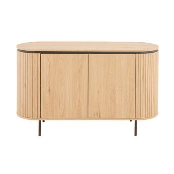 Aparador 2 puertas l120 cm - efecto madera clara