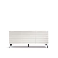 aparador moderno de madera blanca con 3 puertas 180x50 cm 80h