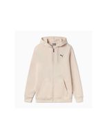 chaqueta puma essentials graphic hoodie fz hombre beige