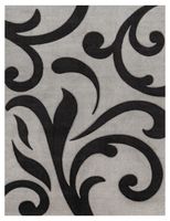 alfombra moderna diamora gris  60x110 cm
