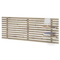 dhome cabecero con estantes de madera reciclada dm colgante pared estilo palet japones 145x46cm cama vintage nordico 145cm roble
