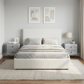 Mesitas De Noche 2 Uds - Dormitorio - Madera De Ingeniería - Gris Sonoma (43x34.5x47.5cm)