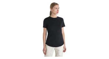 Camiseta para mujer icebreaker merino 125 cool lite sphere iii negra