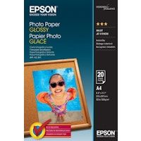 epson photo paper glossy - a4 - 20 hojas