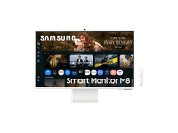 reacondicionado seminuevo muy bueno monitor - samsung smart m80f ls32fm801uuxen 32 uhd 4k 60 hz 4 ms va altavoces integrados altura ajustable