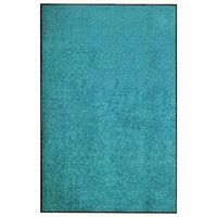 felpudo lavable azul cian 120x180 cm vidaxl