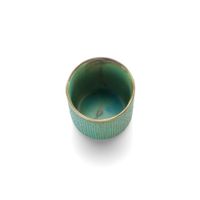 taza de ceramica en verde laguna 7x7x7 cm