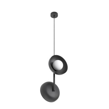 Lámpara colgante elara negro (2 luces)