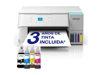 Impresora multifunción tinta - Epson EcoTank ET-2956, ET-2950 series, Inyección de Tinta, WiFi, Escáner y Copia, A4, Blanco